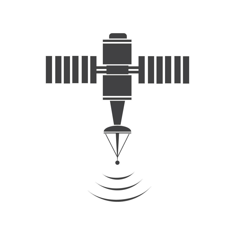 satelliet icoon, transmissie vector illustratie