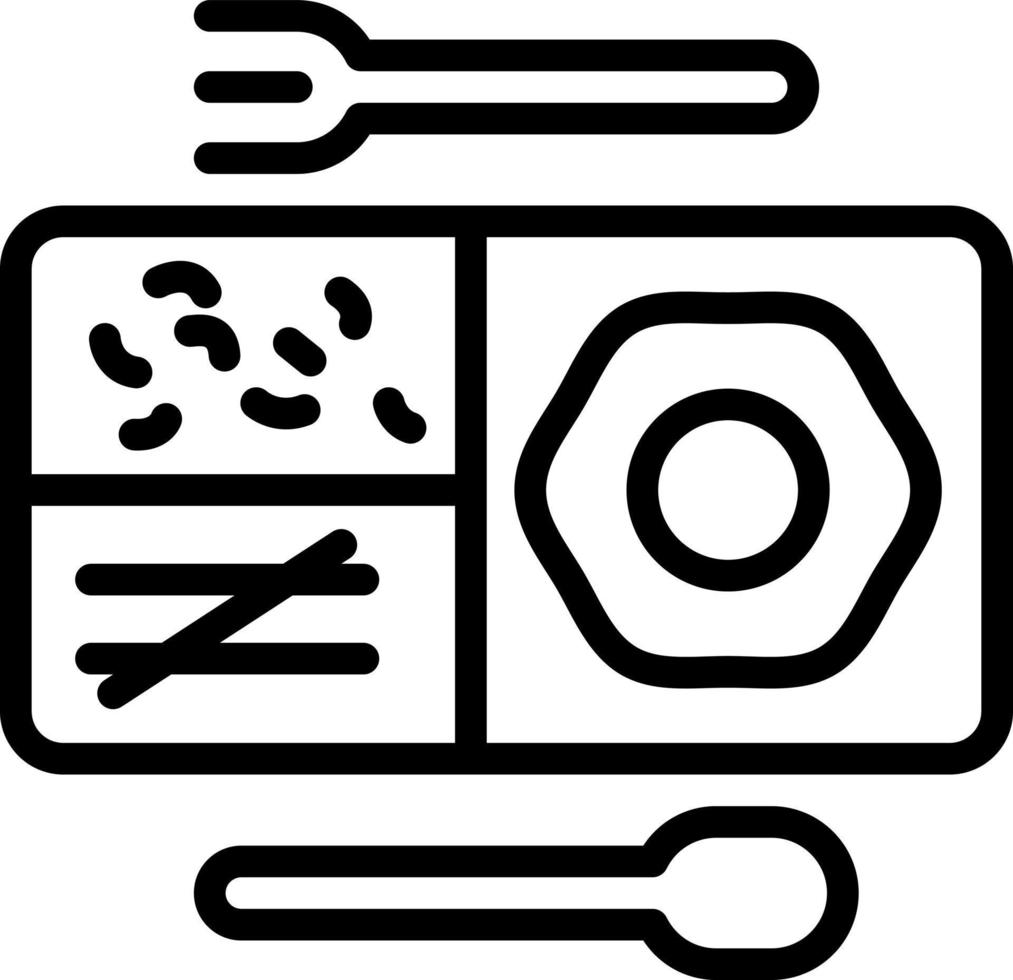 lijnpictogram voor eten vector