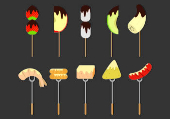 Set Fondue Vector