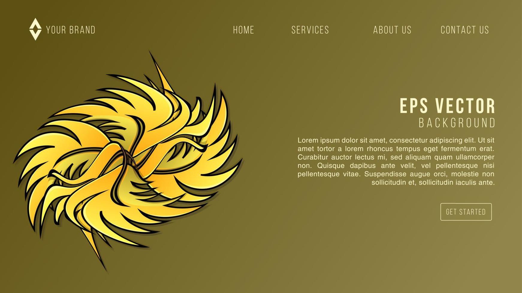herfst bruin en geel bladeren, web sjabloon transparant achtergrond - vector illustratie