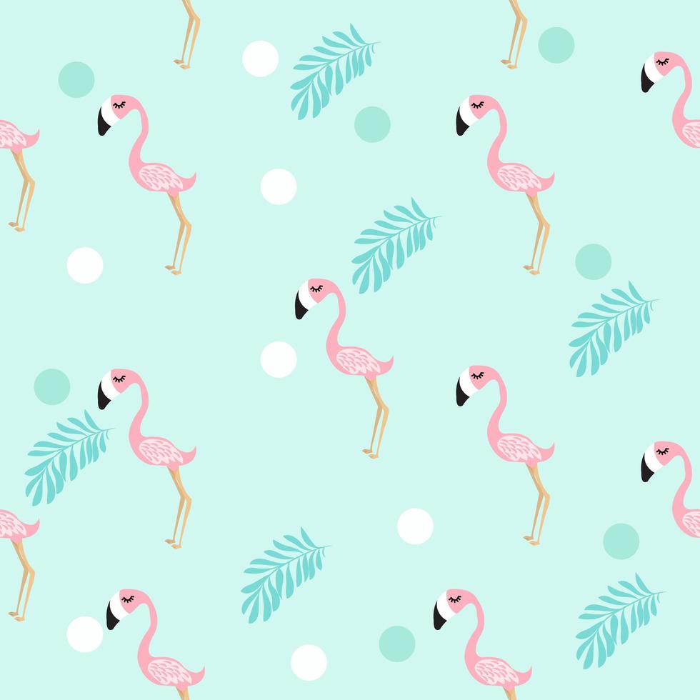 schattig flamingo patroon vector