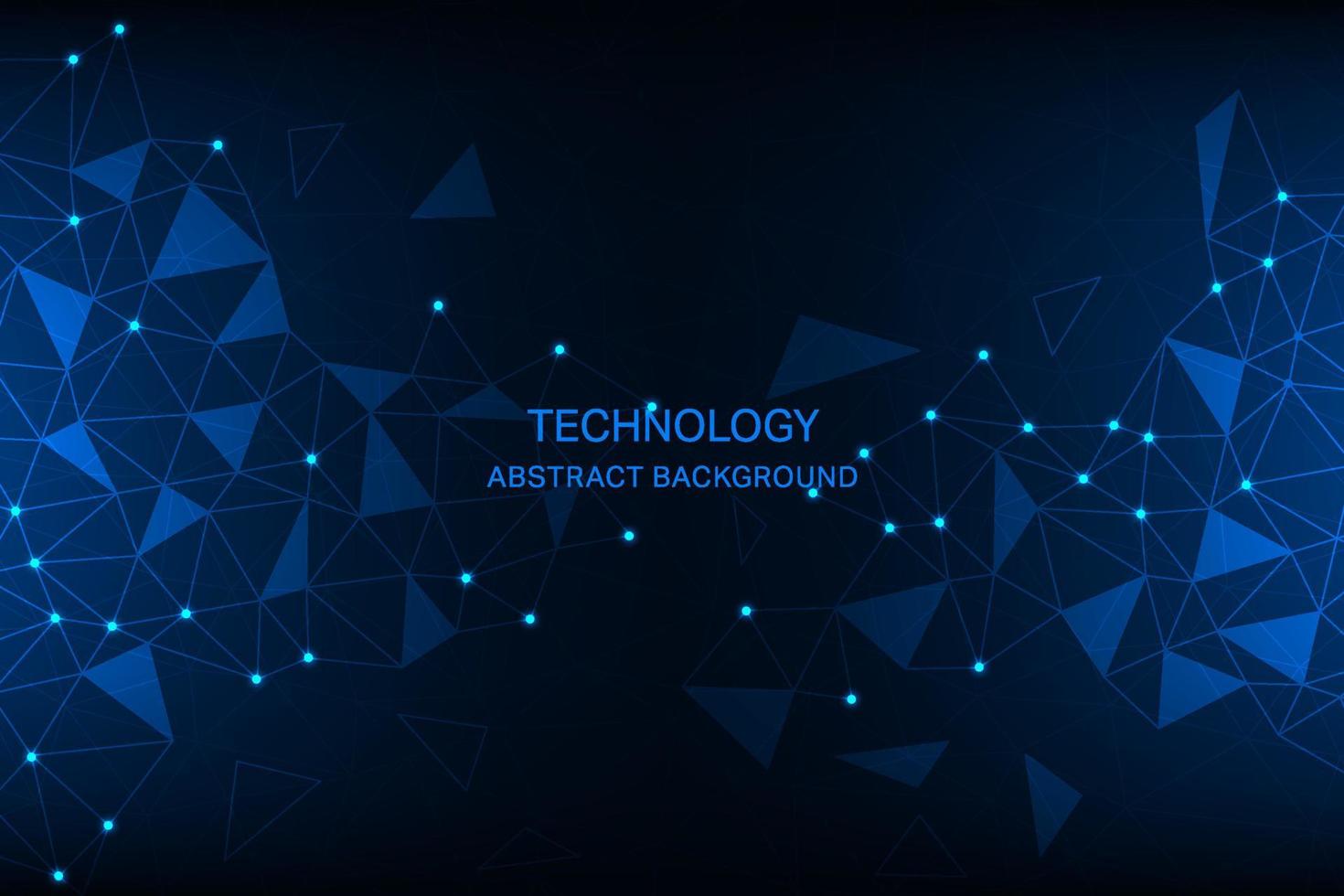 vector donker technologie meetkundig modern futuristische blauw licht achtergrond.