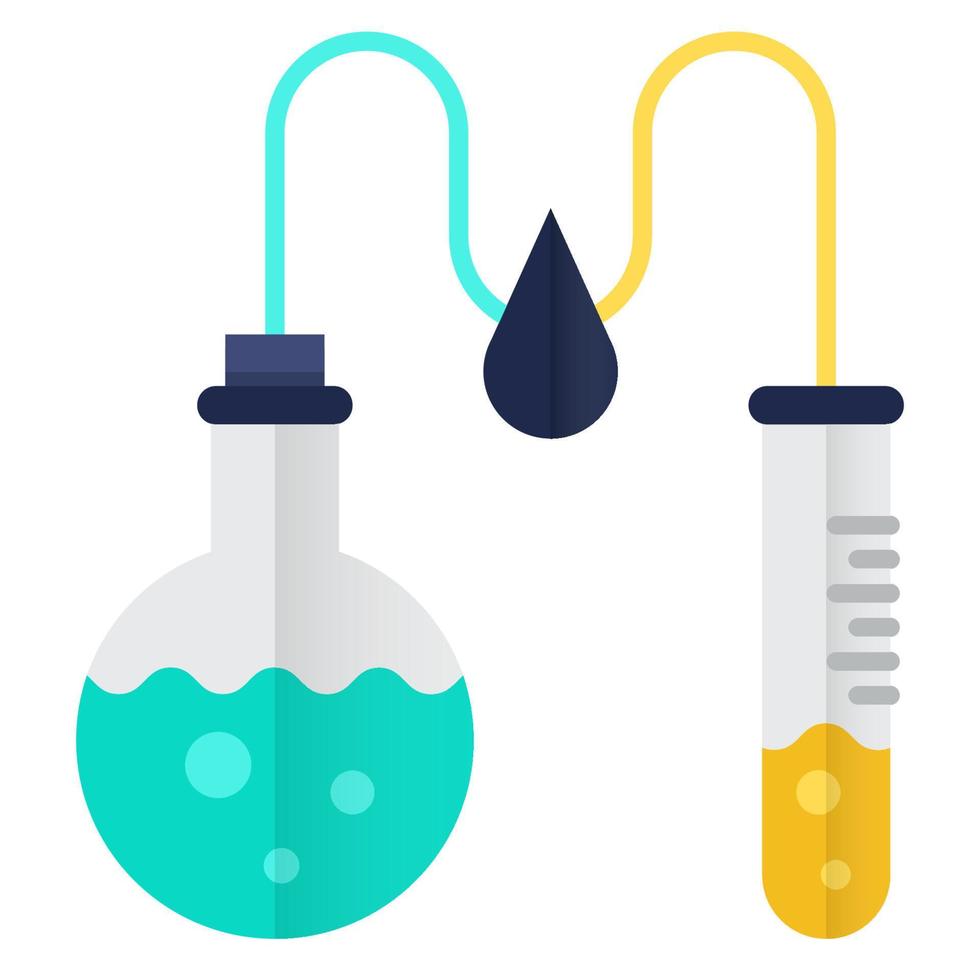 chemisch analyse icoon, geschikt voor een breed reeks van digitaal creatief projecten. gelukkig creëren. vector