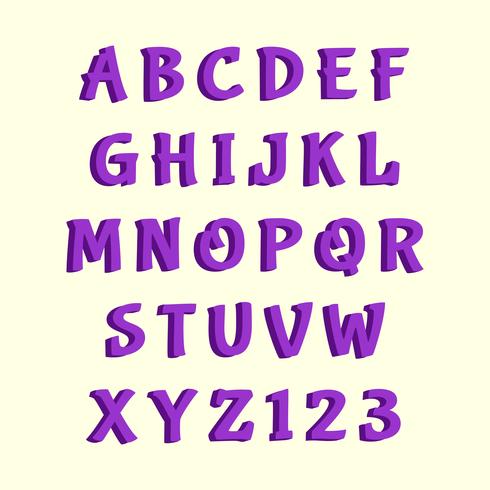 3D Vector alfabet