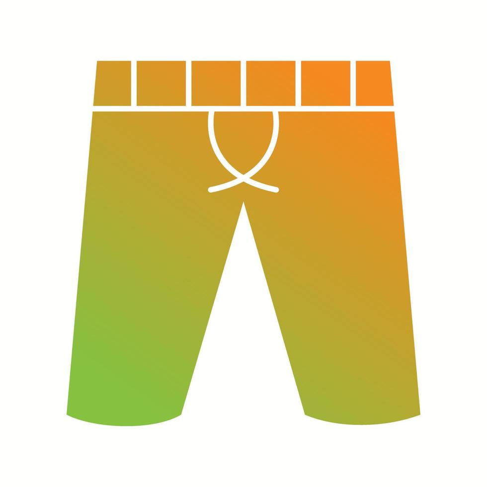 uniek shorts vector glyph icoon