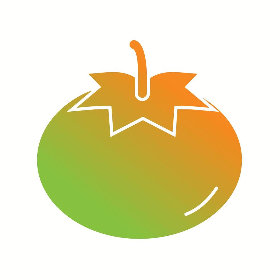 uniek tomaat vector glyph icoon