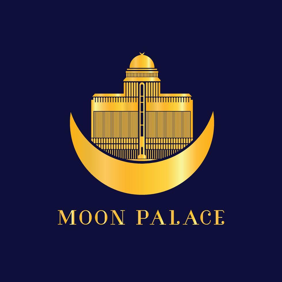maan paleis logo vrij eps downloaden vector