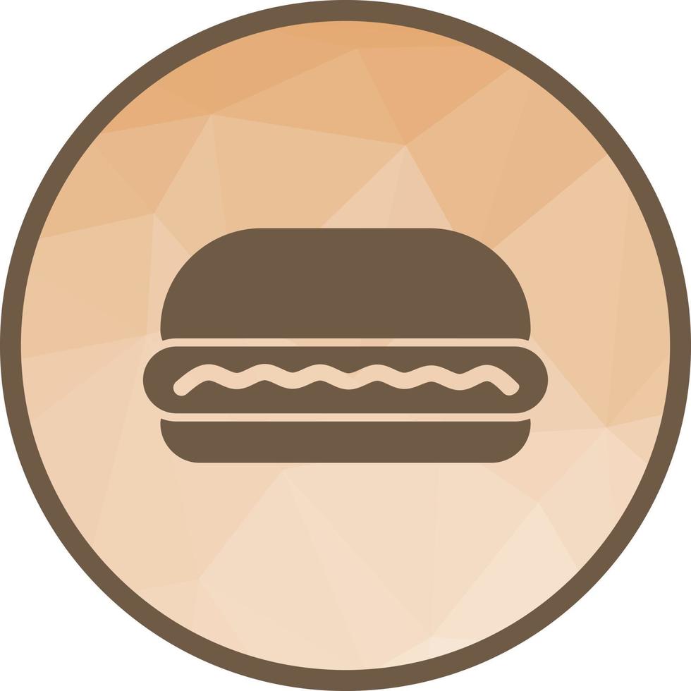 hamburger laag poly achtergrond icoon vector