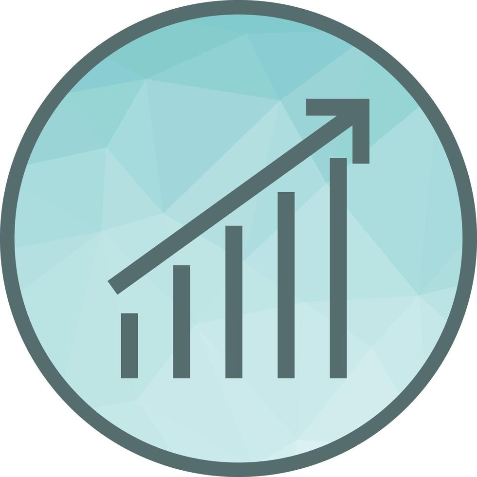 economie laag poly achtergrond icoon vector