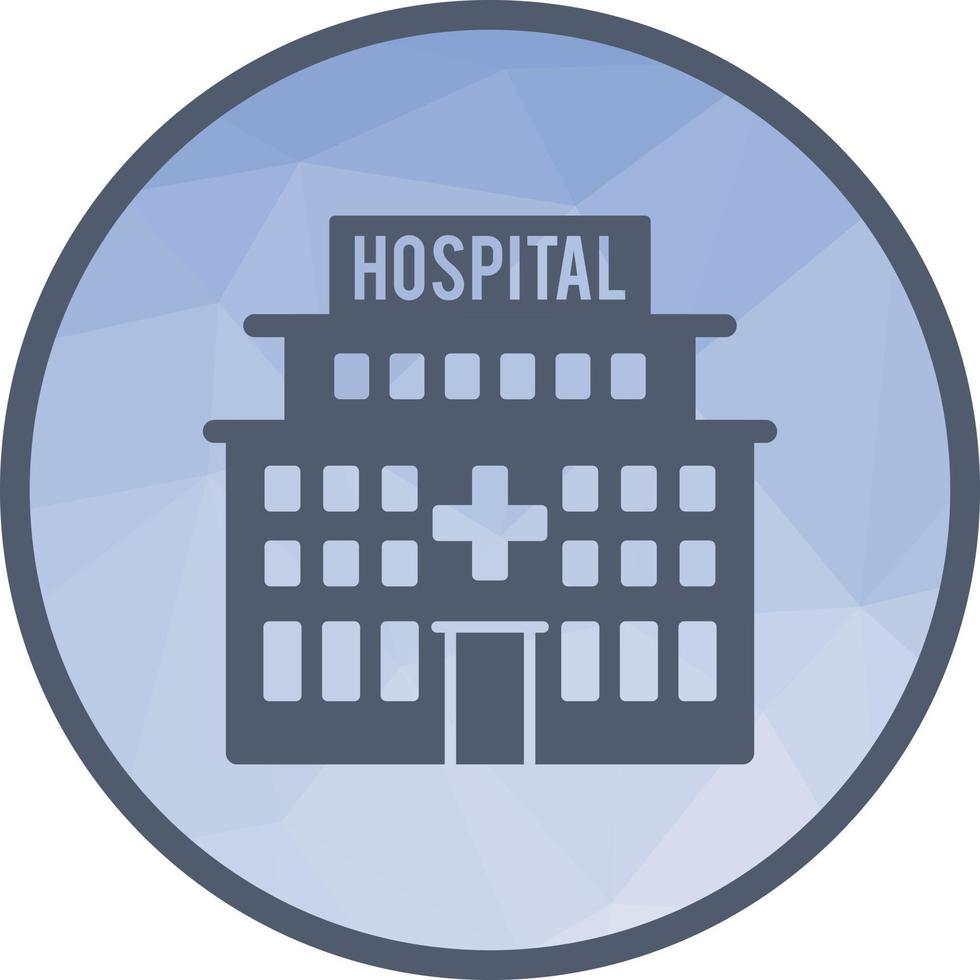 ziekenhuis laag poly achtergrond icoon vector