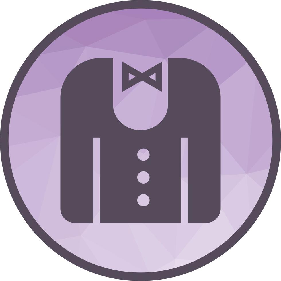 bruidegom jurk laag poly achtergrond icoon vector