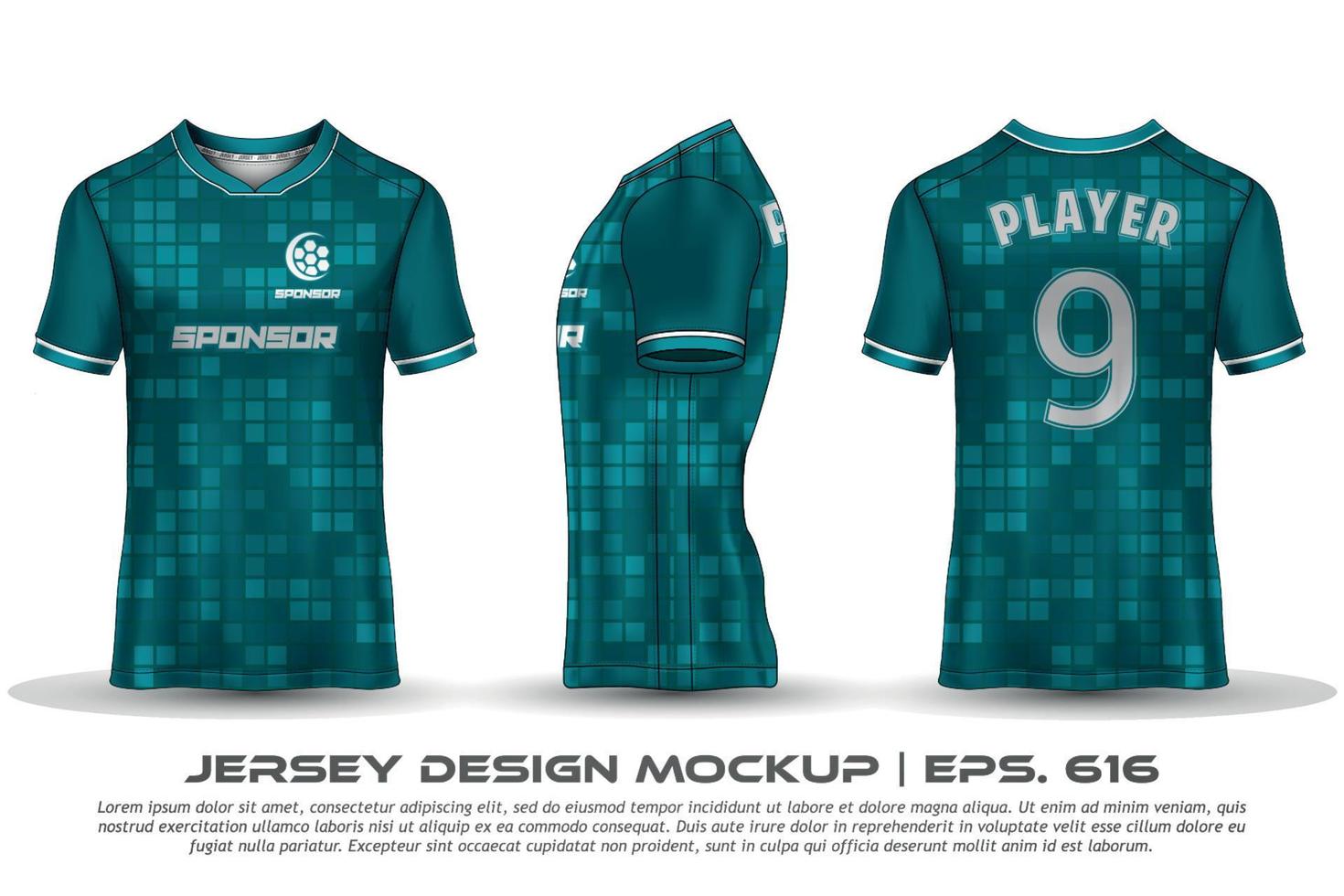 jersey ontwerp sublimatie t-shirt premium geometrisch patroon ongelooflijke vector collectie voor voetbal voetbal racen fietsen gaming motorcross sport