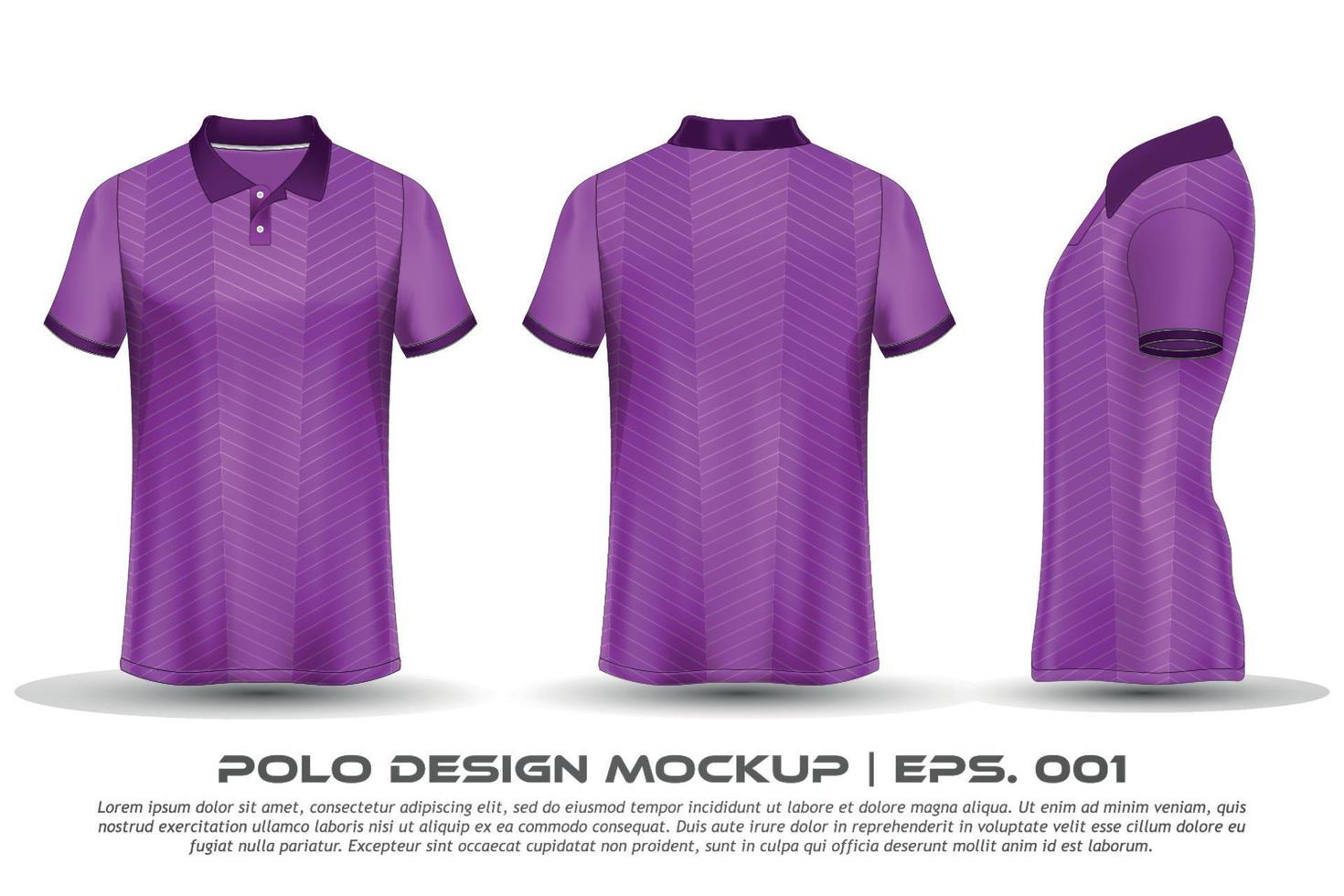 vector polo overhemd mockup ontwerp