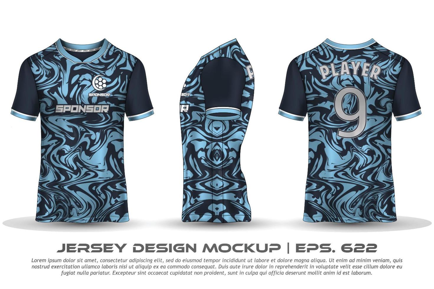 jersey ontwerp sublimatie t-shirt premium geometrisch patroon ongelooflijke vector collectie voor voetbal voetbal racen fietsen gaming motorcross sport