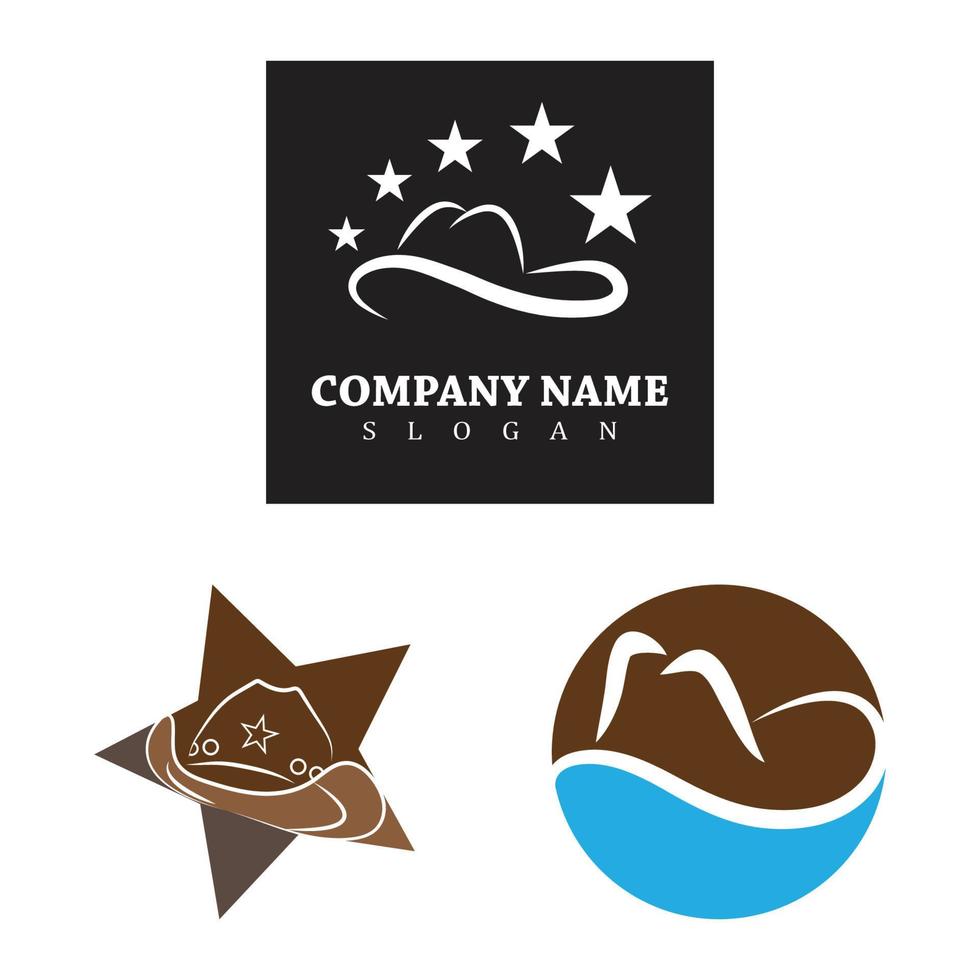 cowboy logo vector sjabloon ontwerp