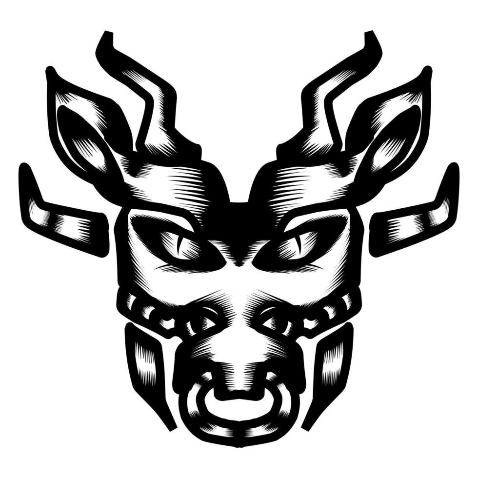 aztec en Afrikaanse Indisch historisch tribal maskers. masker vector illustratie