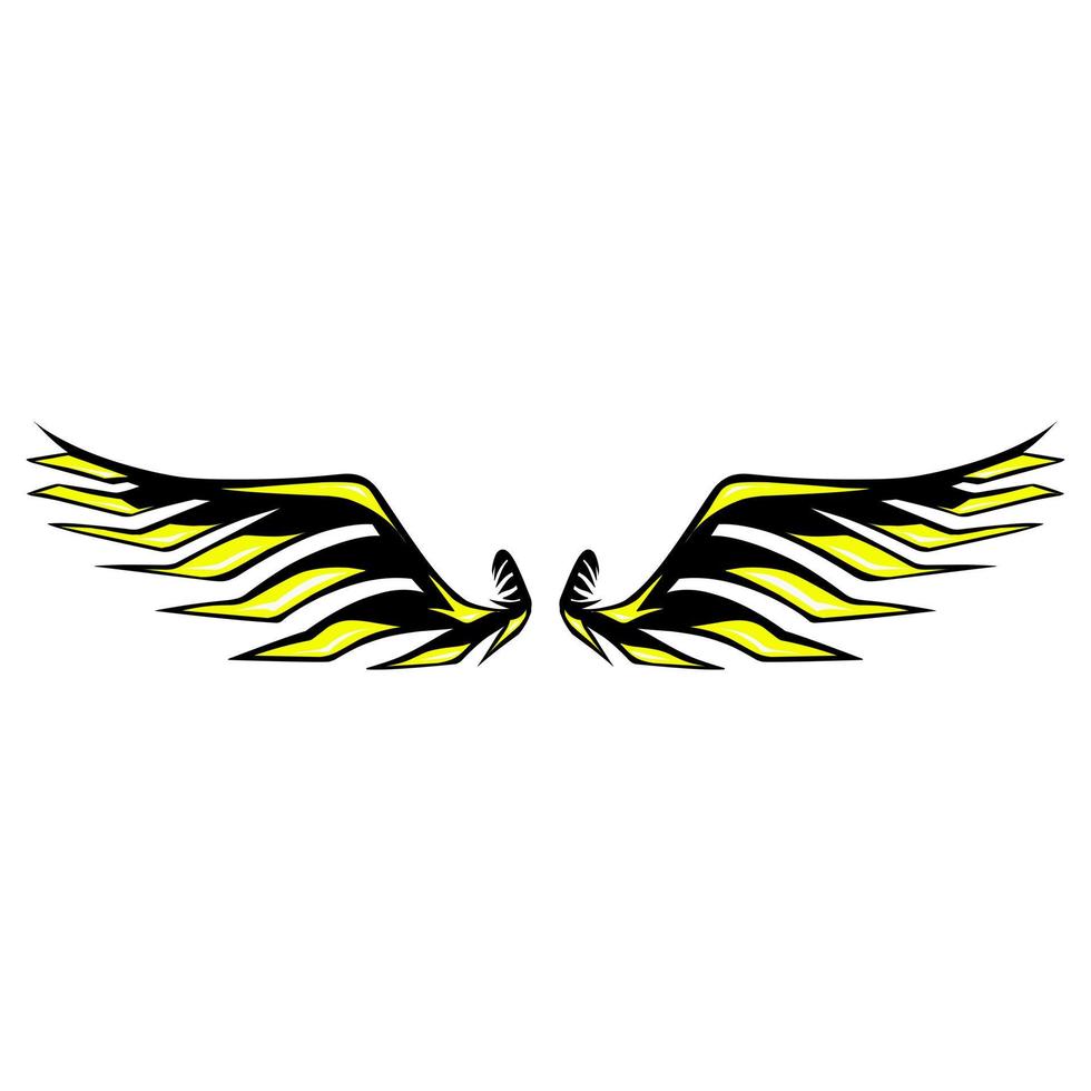 illustratie vector grafisch van vleugel icoon. perfect voor tatoeëren, banier, stickers, groet kaarten