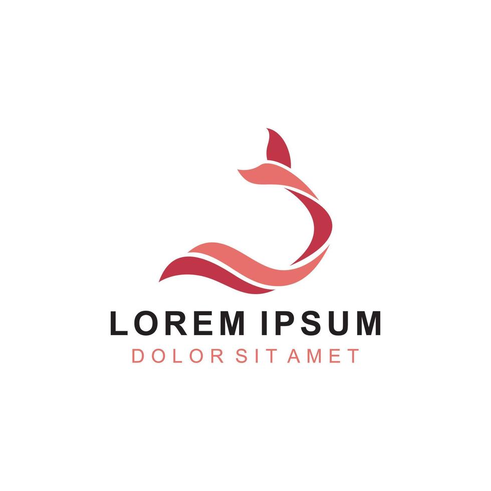 dolfijnen logo ontwerp vector