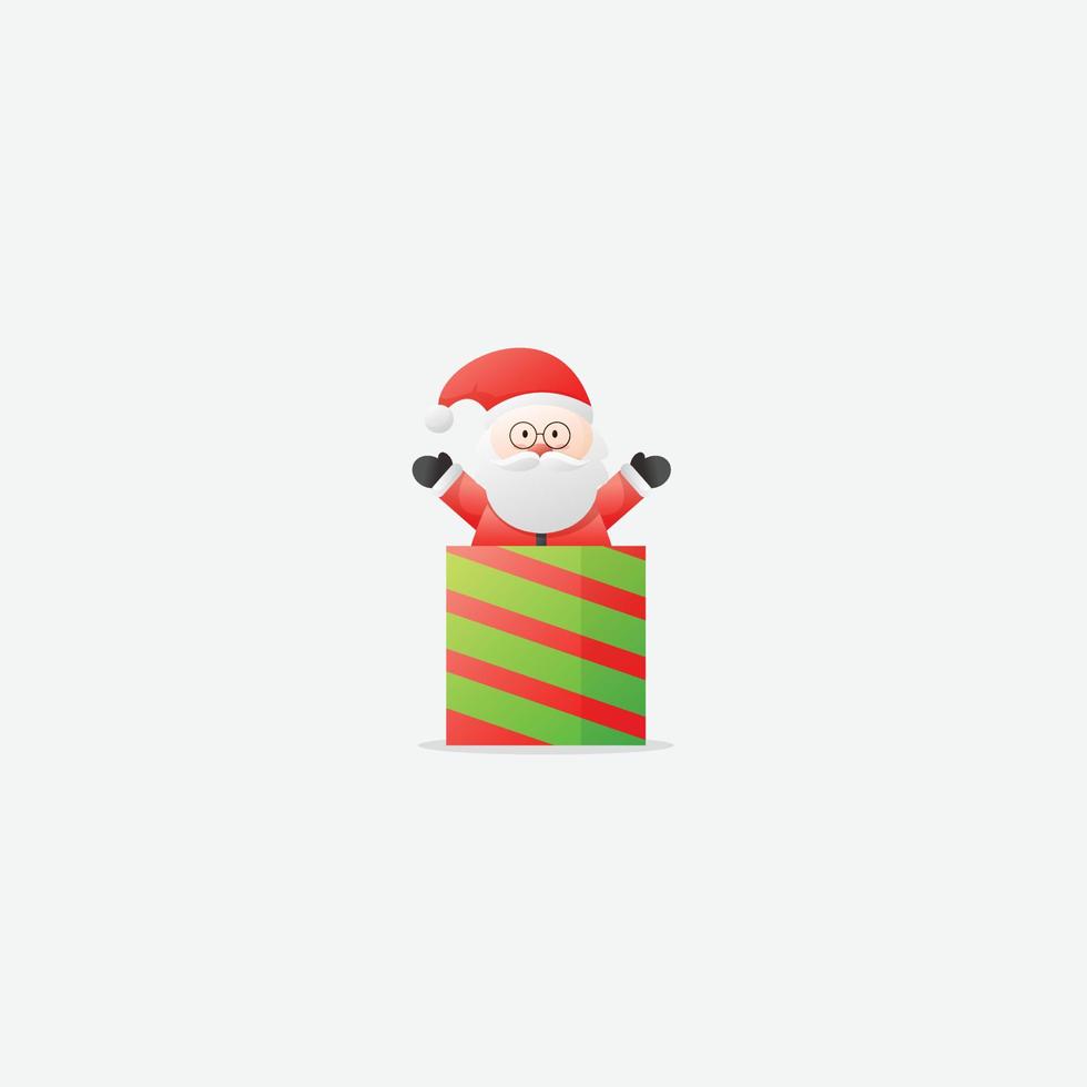 de kerstman claus ontwerp icoon illustratie vector