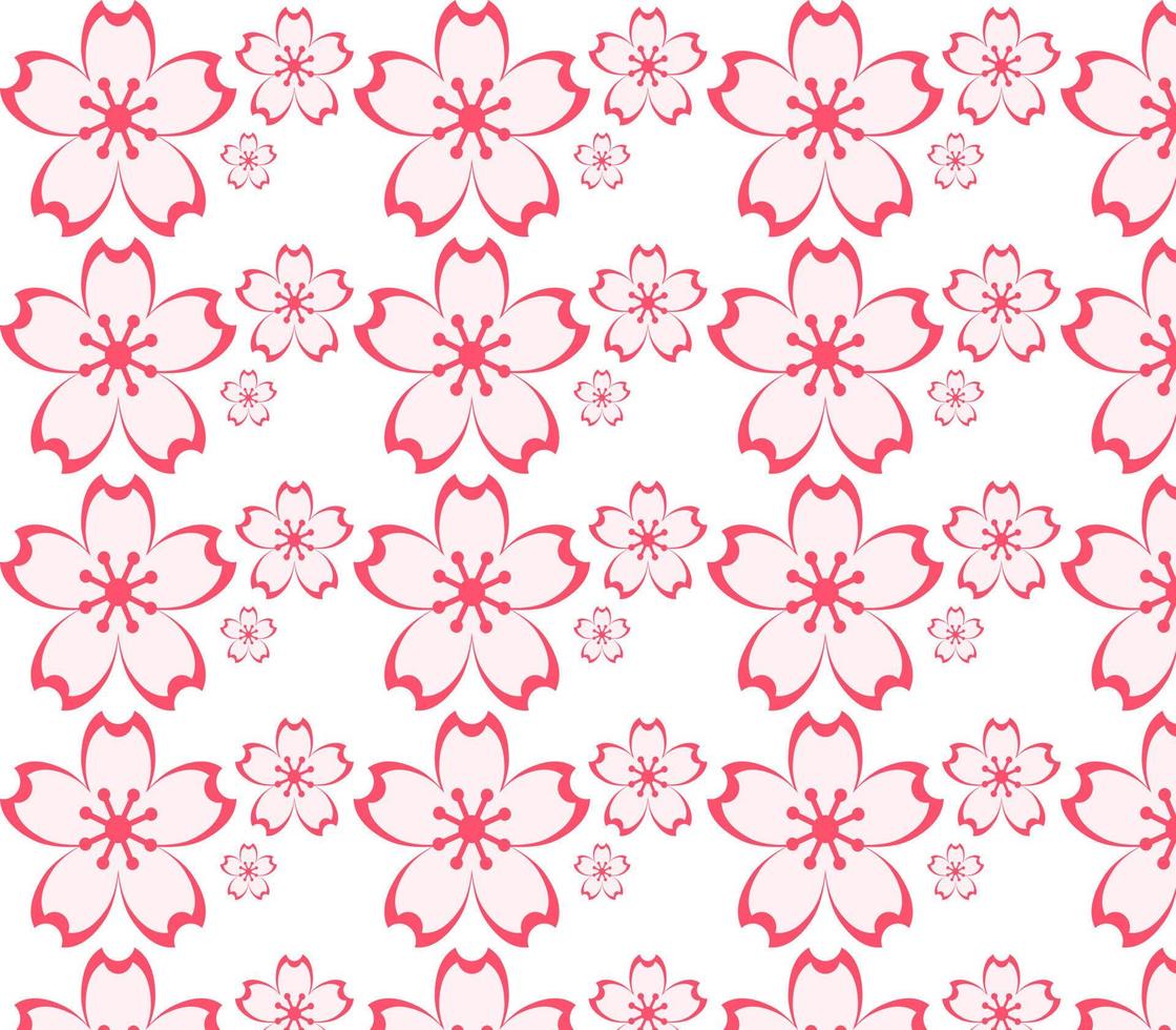 naadloos patroon met roze bloemen vector