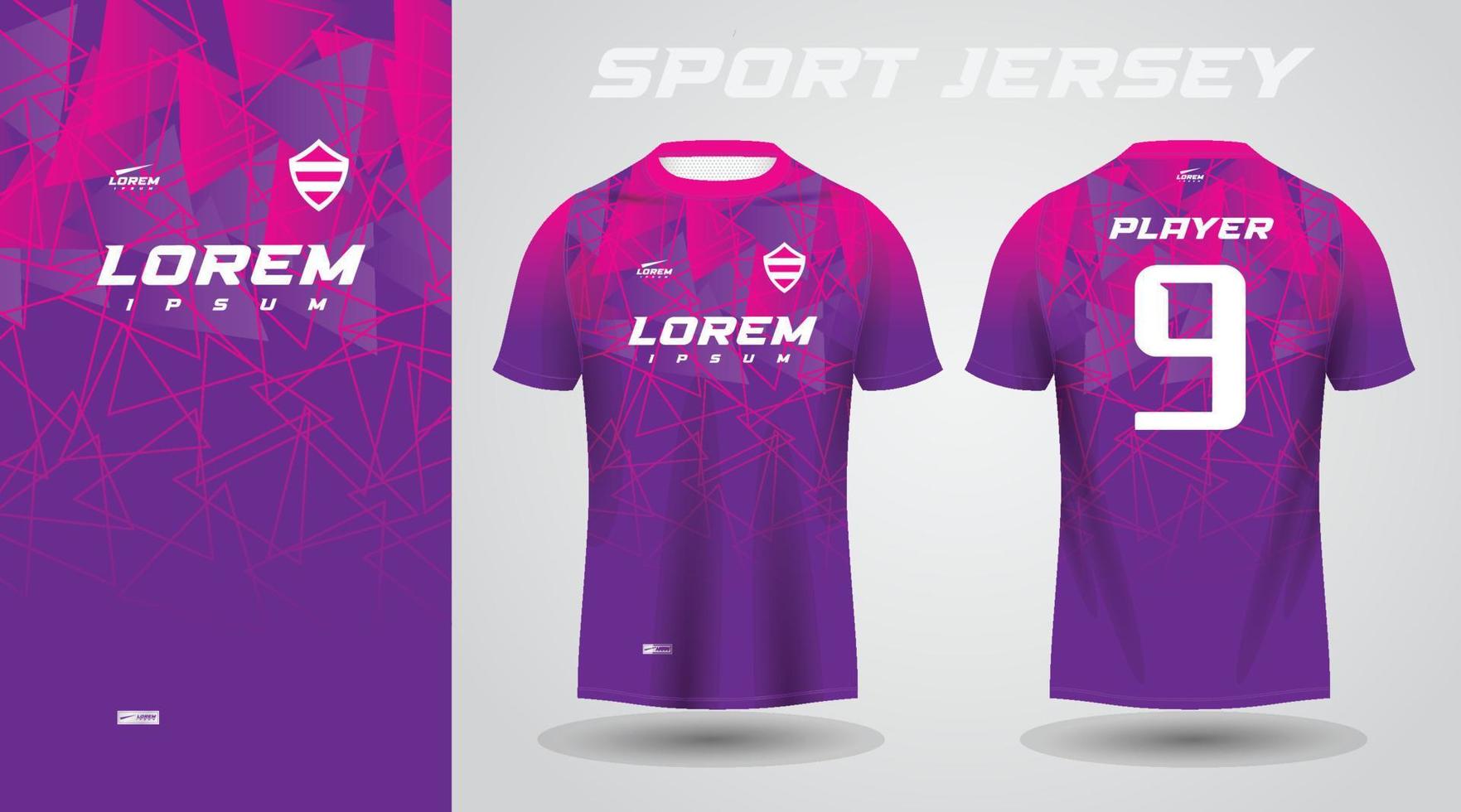 Purper roze sport Jersey ontwerp vector