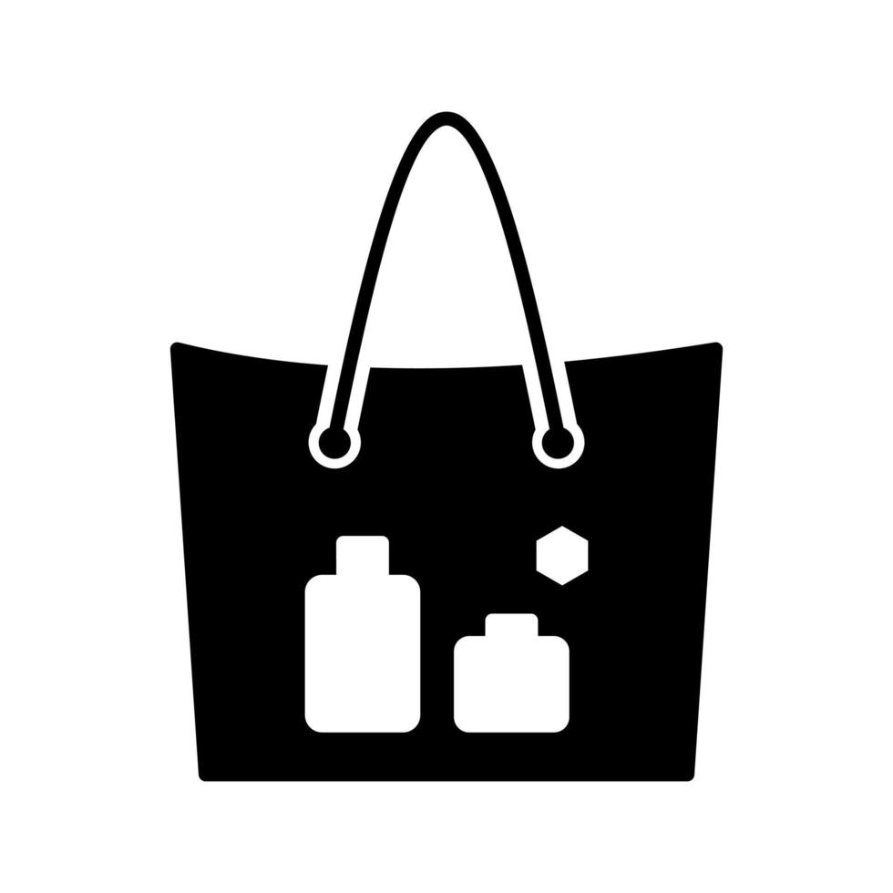 items in een zak vector icoon