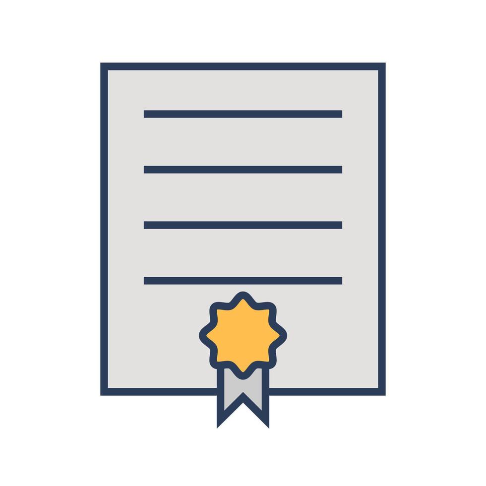 certificaat vector pictogram