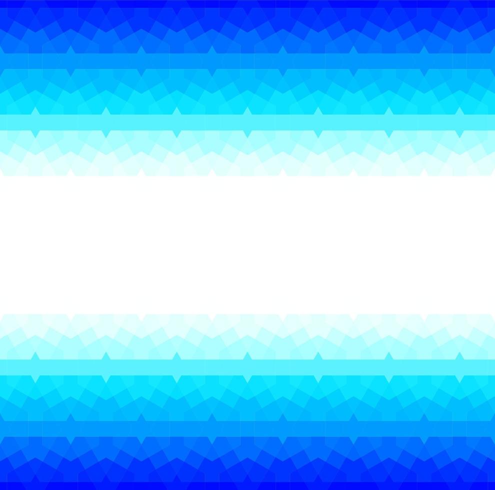 blauw kader met naadloos klassiek Arabisch patroon vector