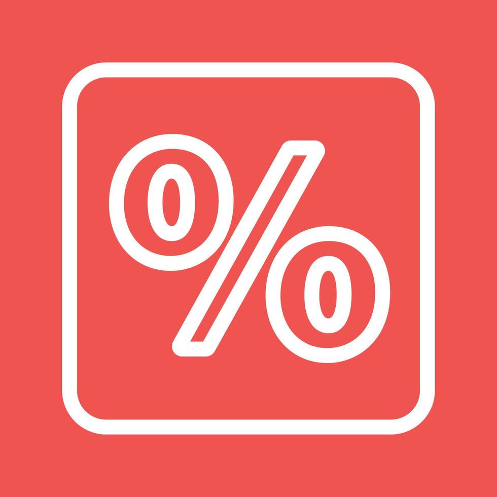 percentage lijn kleur achtergrond icoon vector