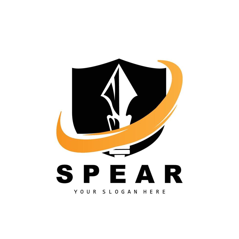 speer logo, jacht- uitrusting ontwerp, pijl oorlog wapen, Product merk vector