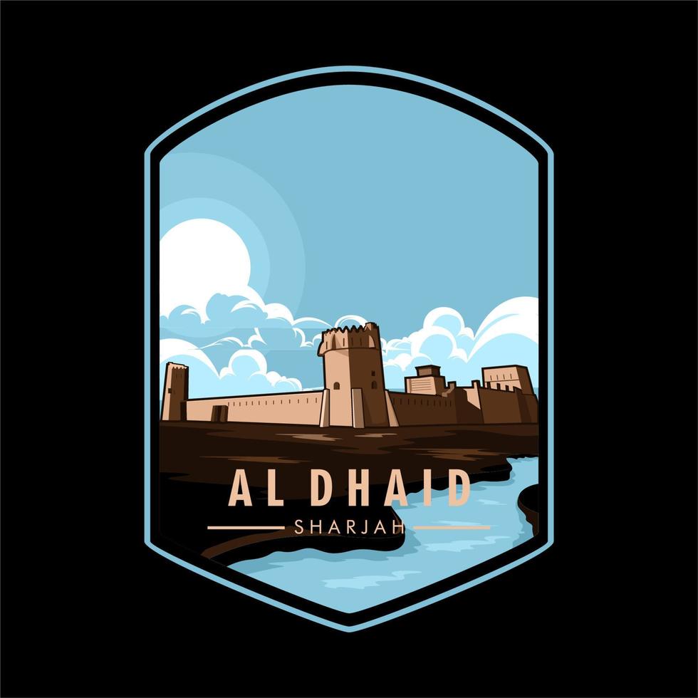 aldhaid woestijn illustratie in Arabisch emiraat vector