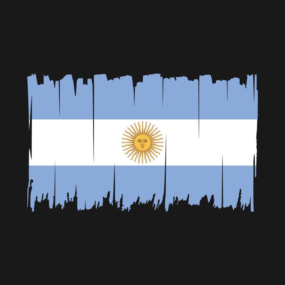 Argentinië vlag borstel vector illustratie