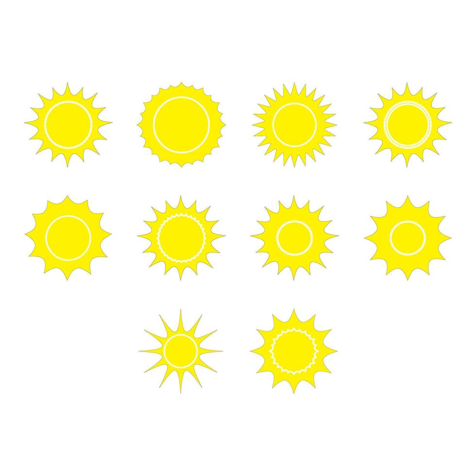 zon pictogramserie vector