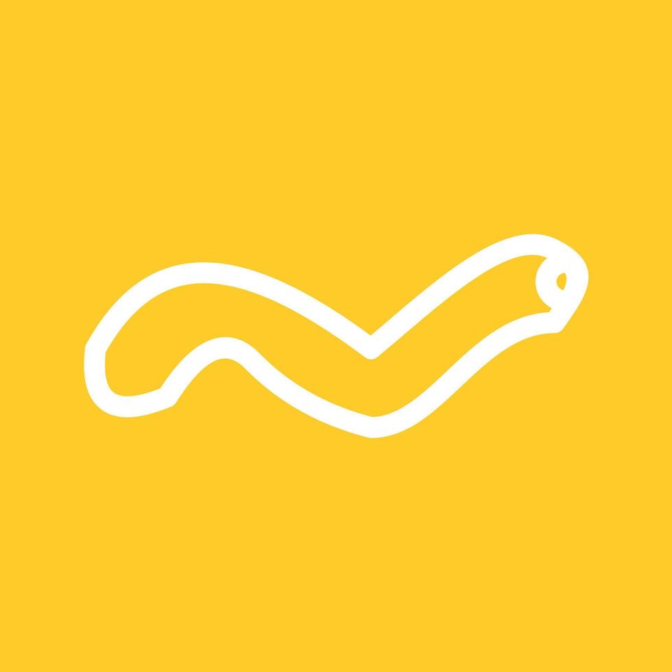 worm lijn kleur achtergrond icoon vector