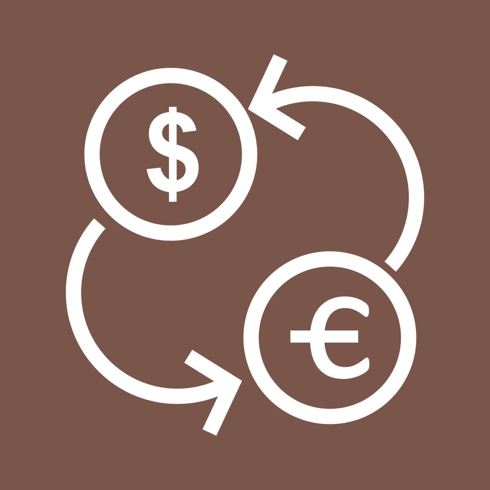 valuta uitwisseling lijn kleur achtergrond icoon vector