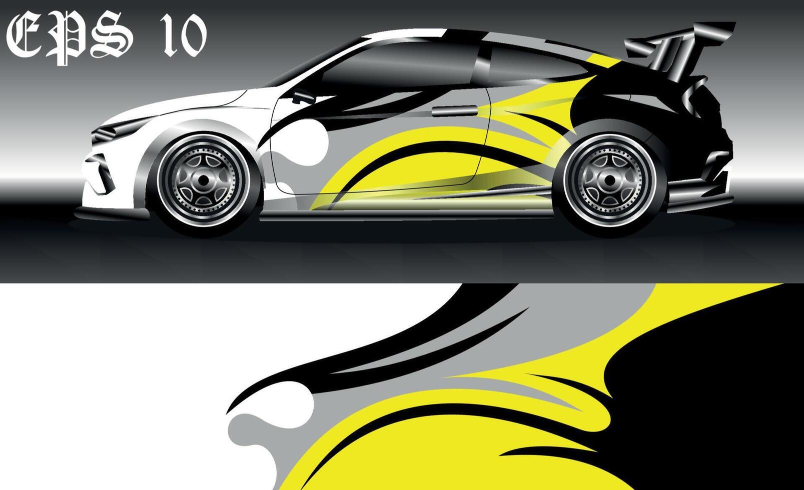 auto inpakken abstract racing grafisch achtergrond voor vinyl inpakken en stickers vector