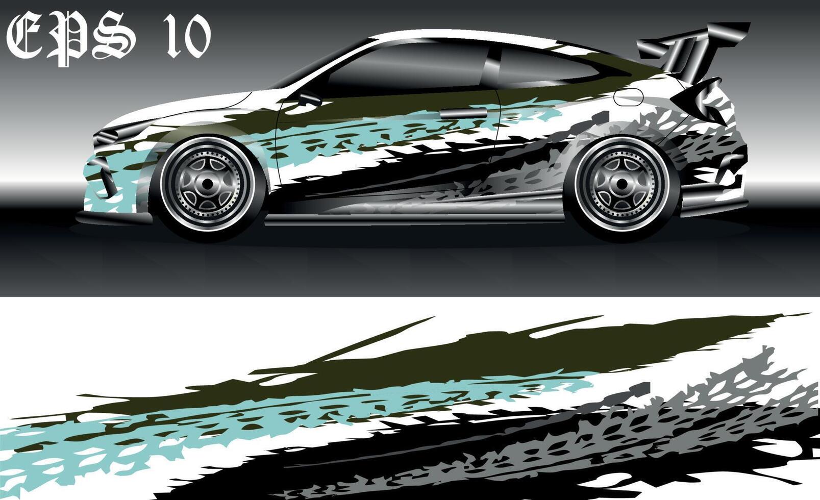 auto inpakken ontwerp vector, vrachtauto en lading busje sticker. grafisch abstract streep racing achtergrond ontwerpen voor voertuig, rally, ras, uit weg auto, avontuur en kleurstelling auto. vector