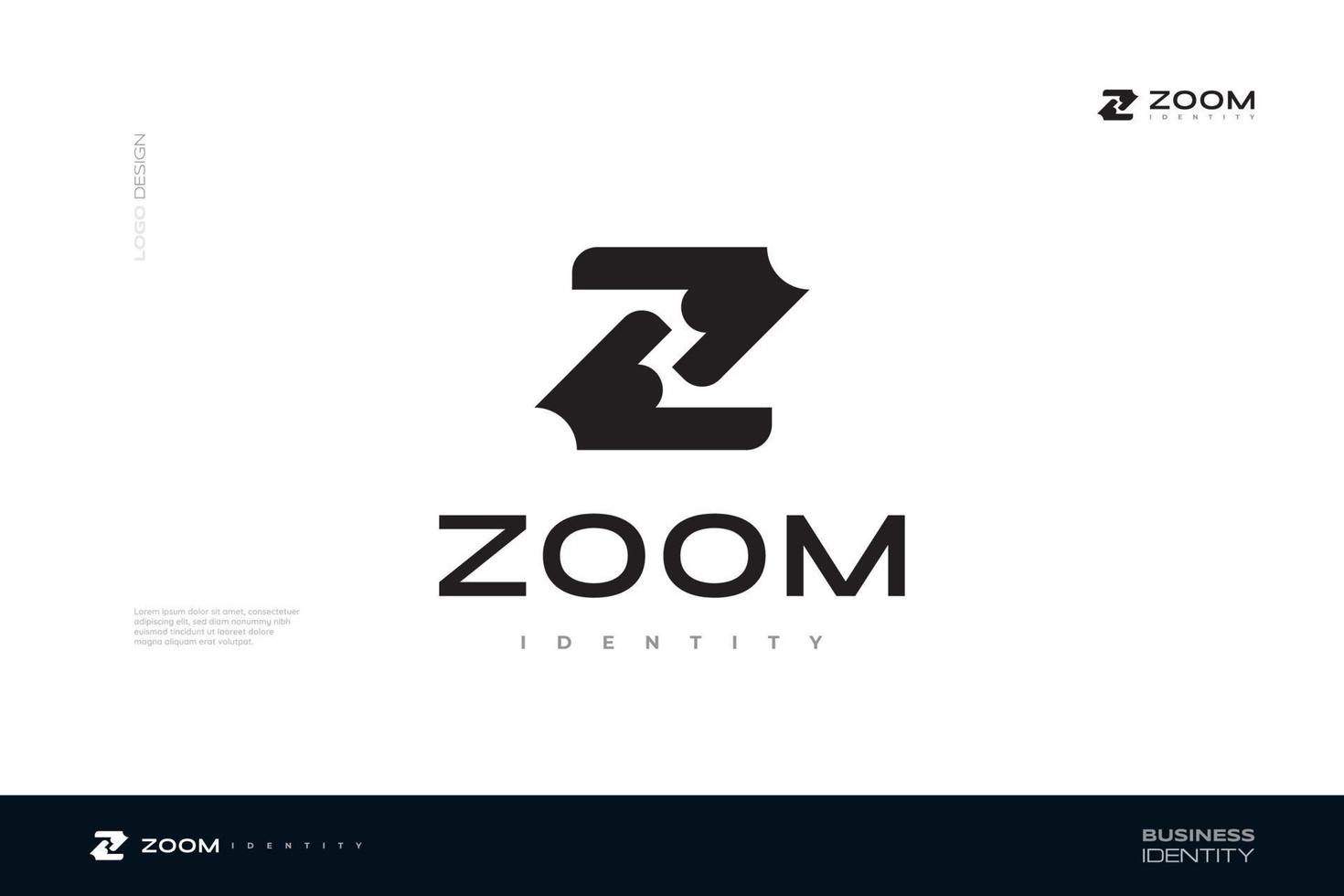 abstract en modern brief z logo ontwerp voor bedrijf en merk logo identiteit vector