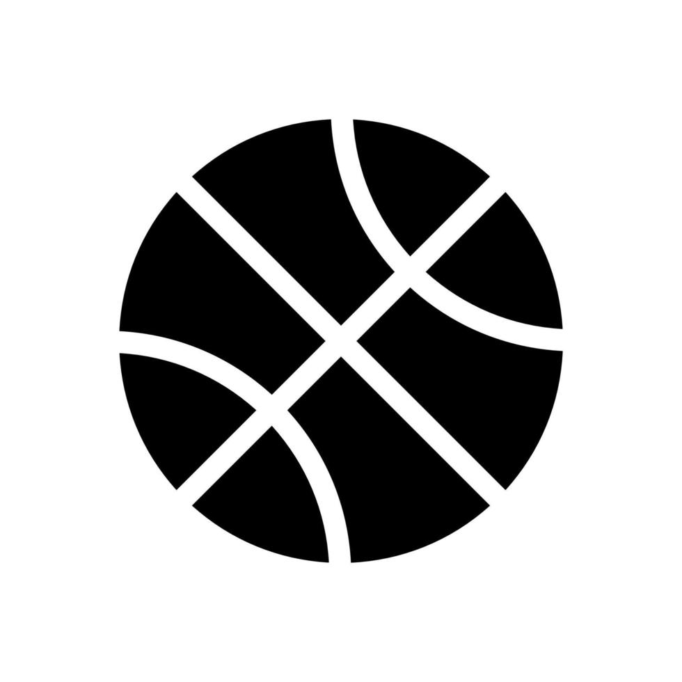 basketbal bal icoon geïsoleerd Aan wit achtergrond vector