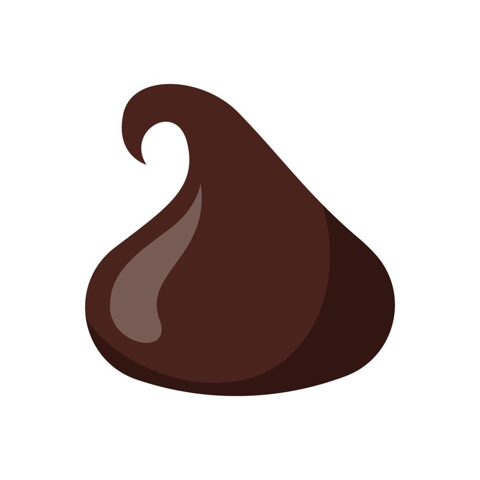 donker chocola spaander vector