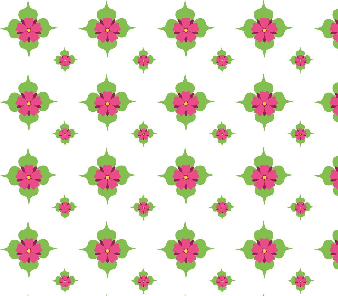 naadloos patroon met roze bloemen vector