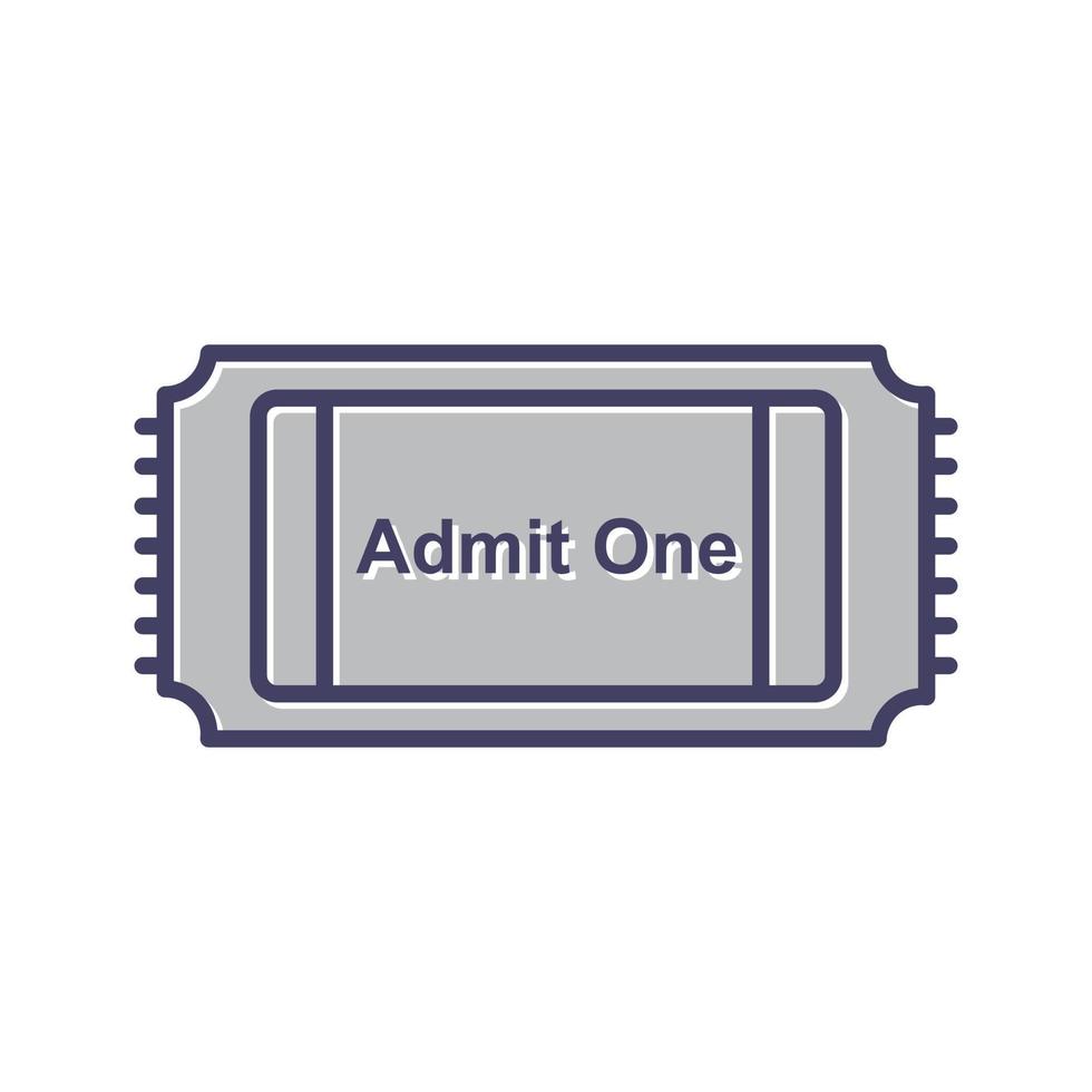 film ticket vector icoon