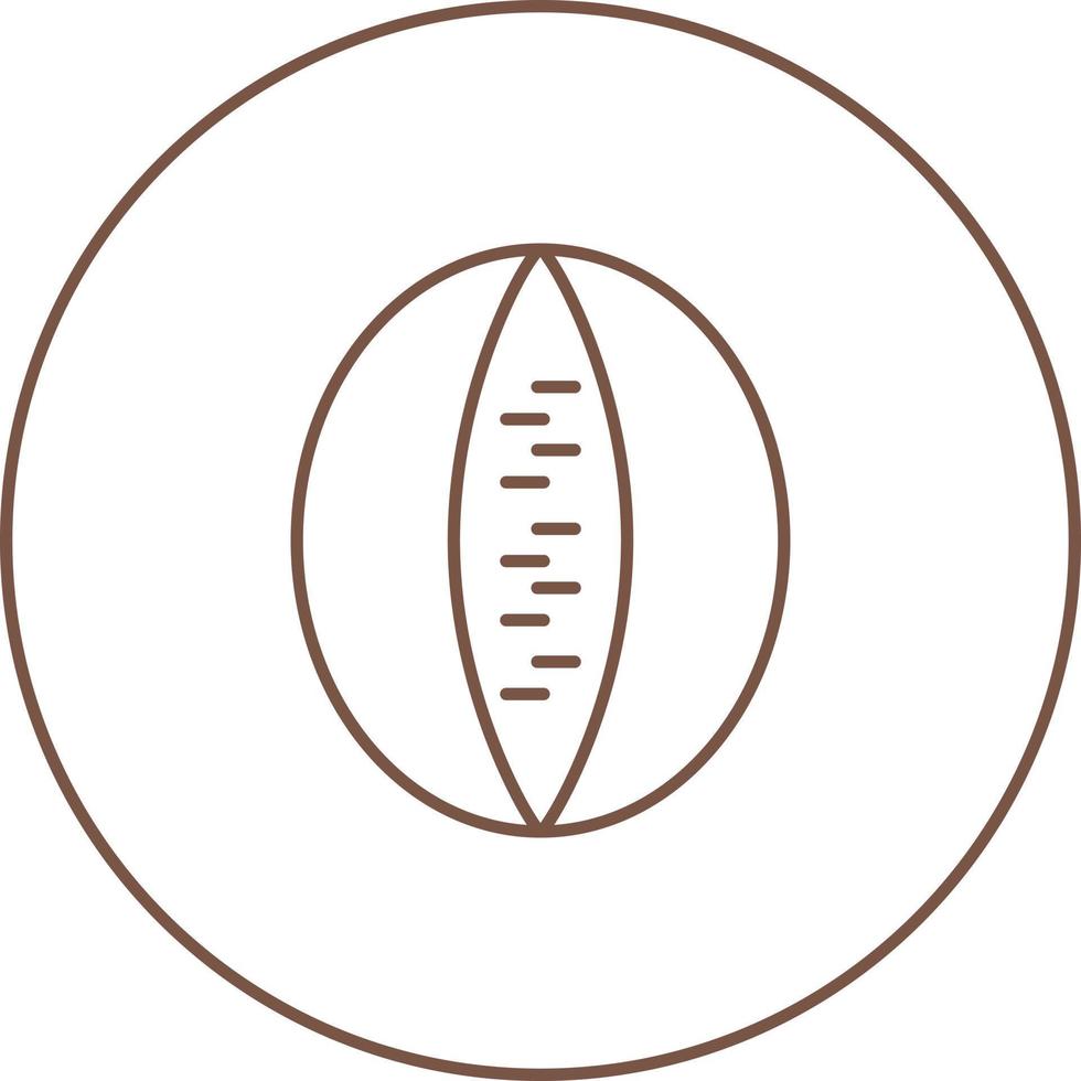 uniek rots meloen vector lijn icoon