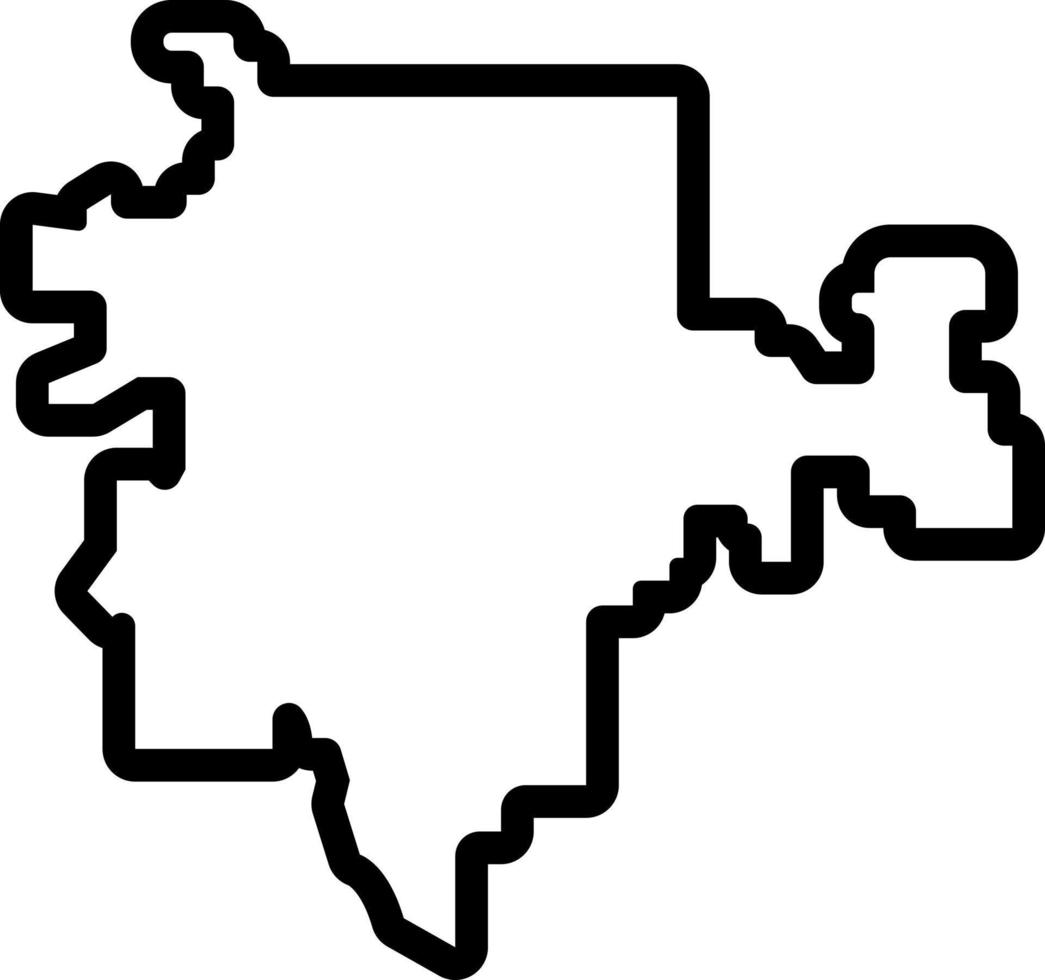lijn icoon voor Tulsa vector