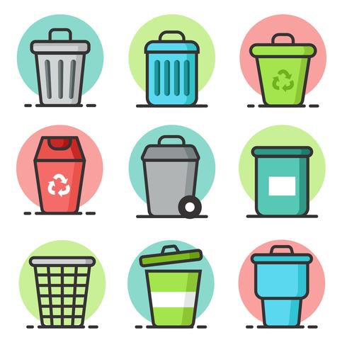 Gratis afvalbak Recycling Vector