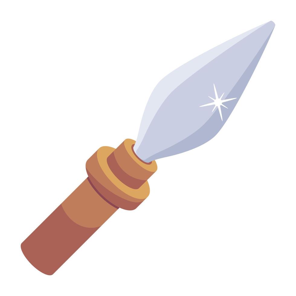 een vlak icoon ontwerp van mes vector