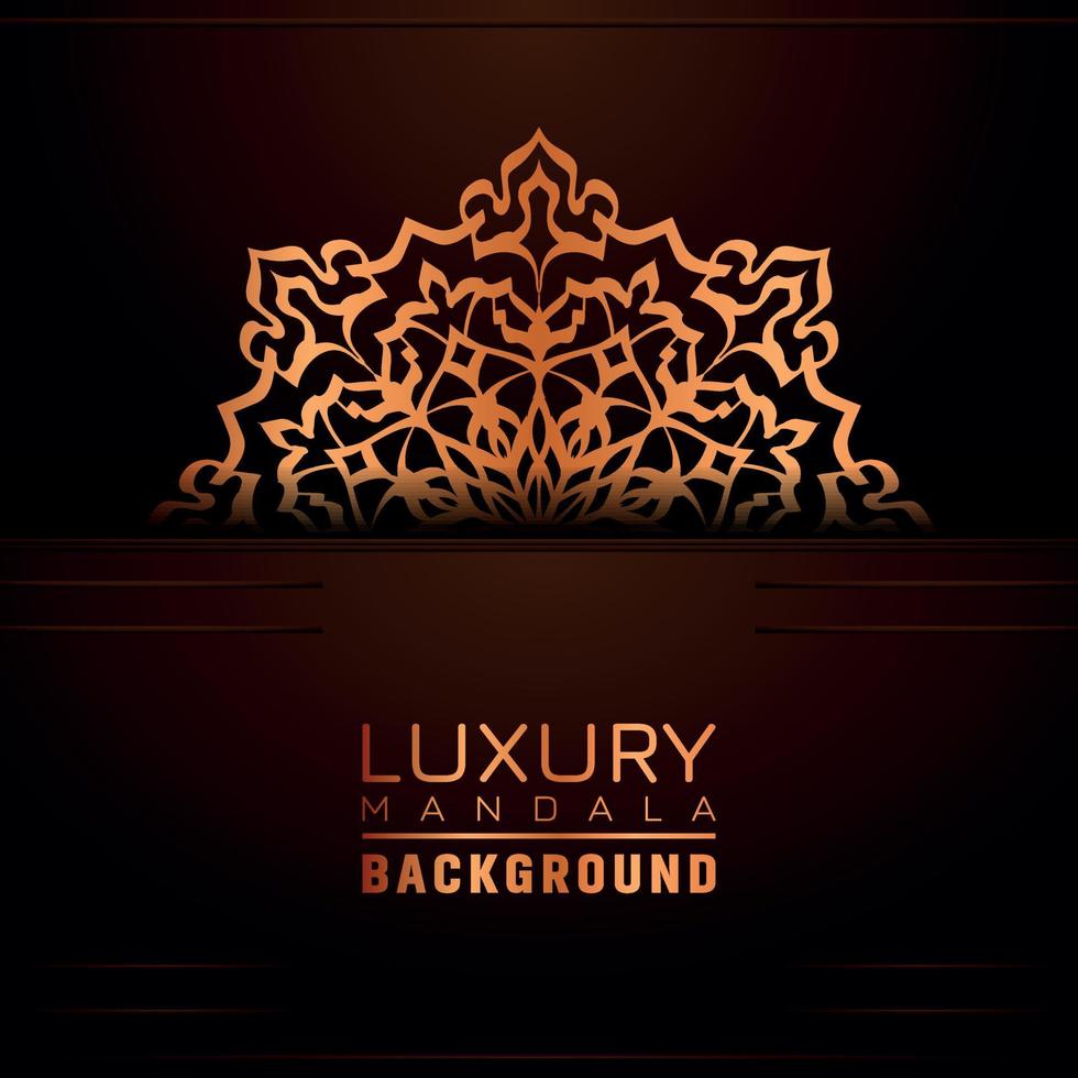 luxe sier- mandala achtergrond, arabesk stijl vector