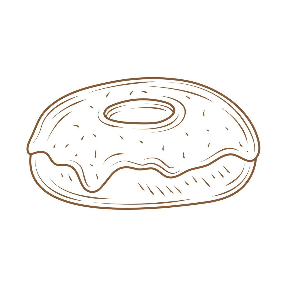 zoet donut bakkerij vector