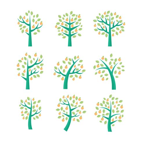 Gratis Perzikboom Vector-collectie vector