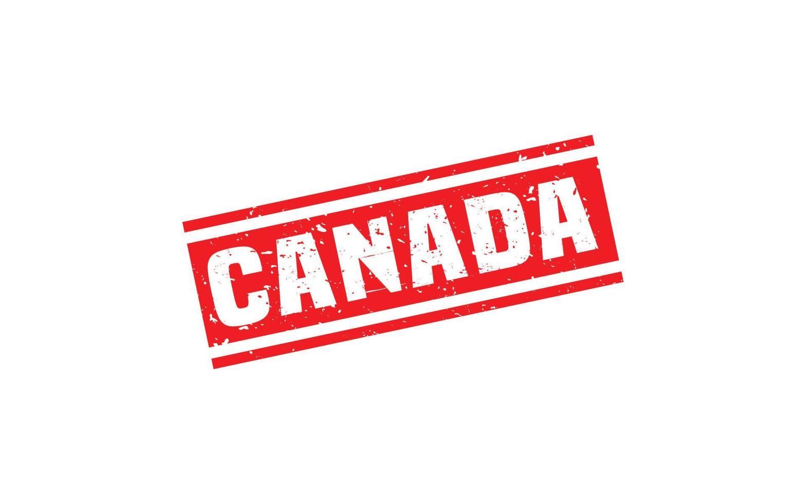 Canada postzegel rubber met grunge stijl Aan wit achtergrond vector